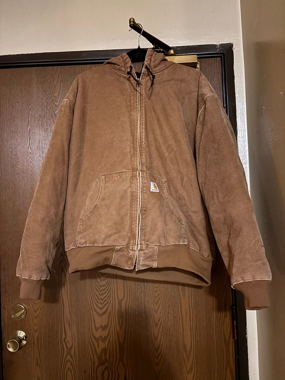 Vintage Carhartt Women/ Men Tan Canvas/ Cotton Winter Work Coat/ Jacket
